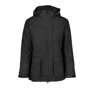 Black Hooded Ski Jacket